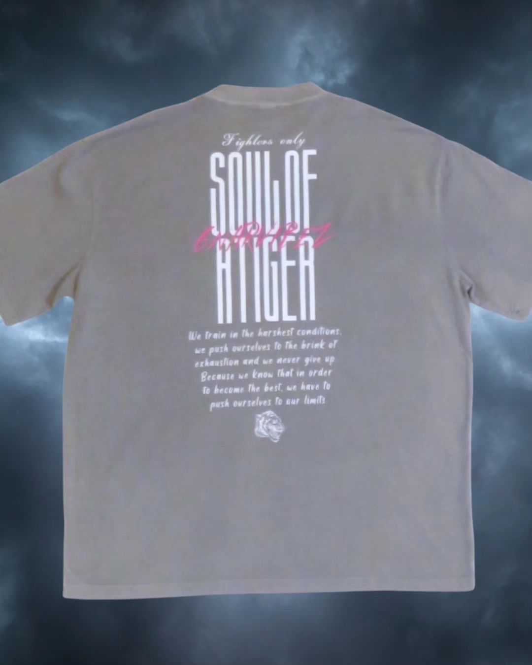 Fighters Only "New Generation" Oversized Tee Vintage Gray