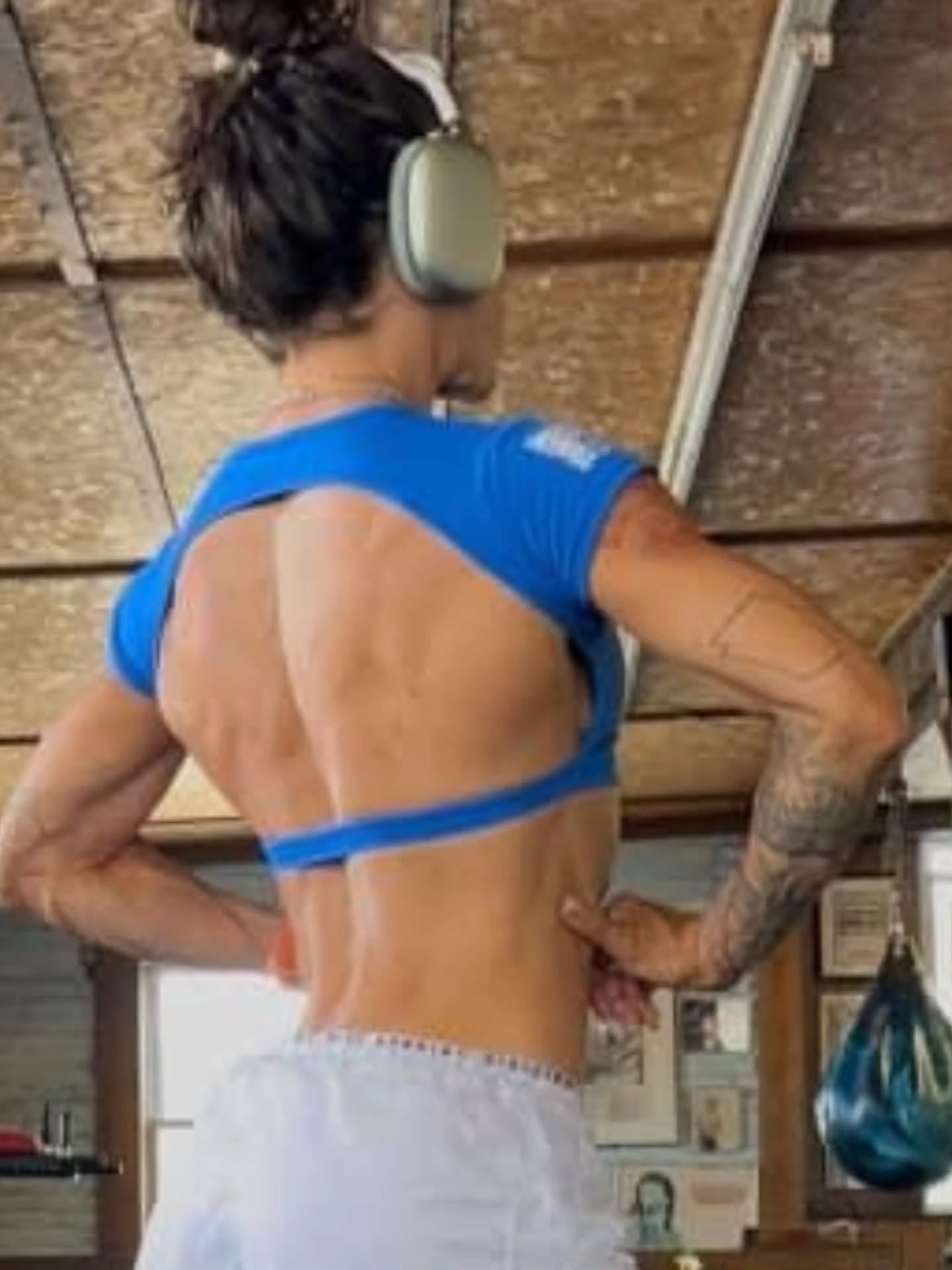 The Avenger Blue Crop Tee