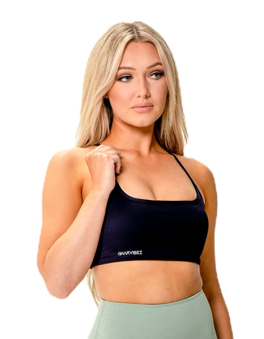 Gnarvibez Black Sport Bra