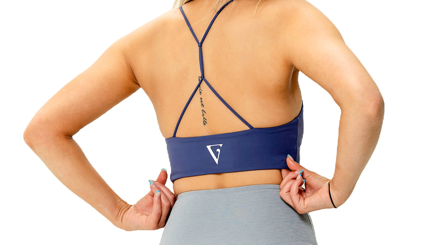 GnarvibeZ Blue Sport Bra