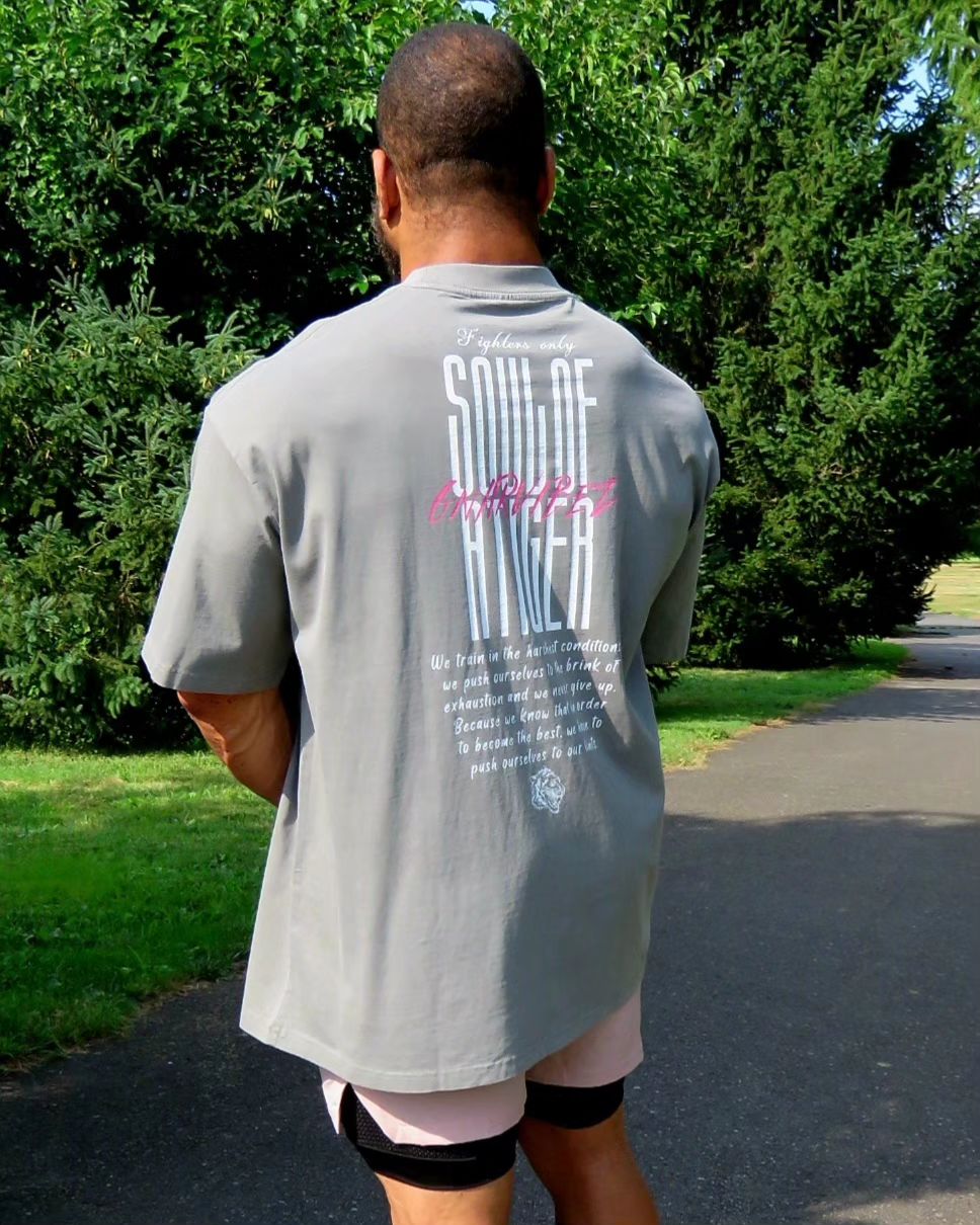 Fighters Only "New Generation" Oversized Tee Vintage Gray