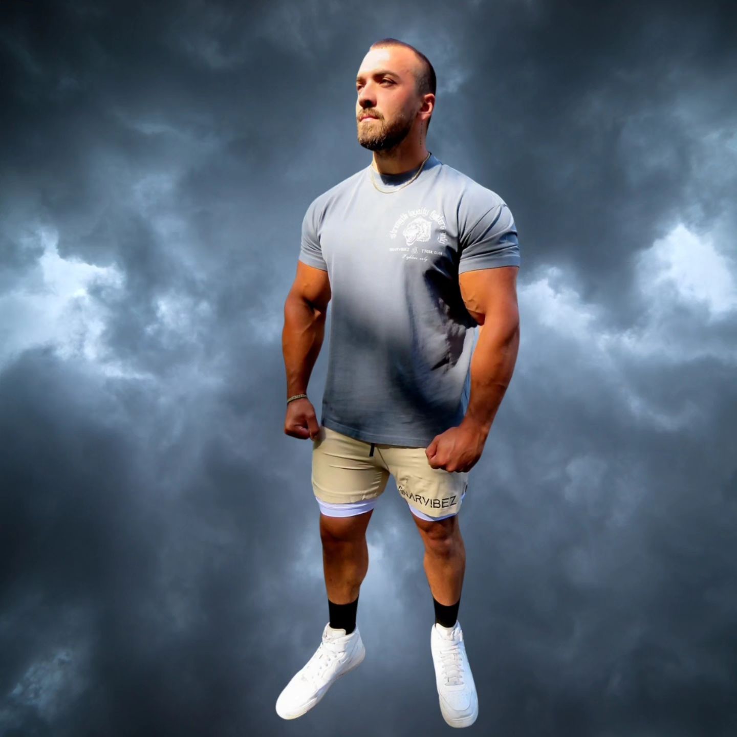 Strength Loyalty Tee Steel Blue