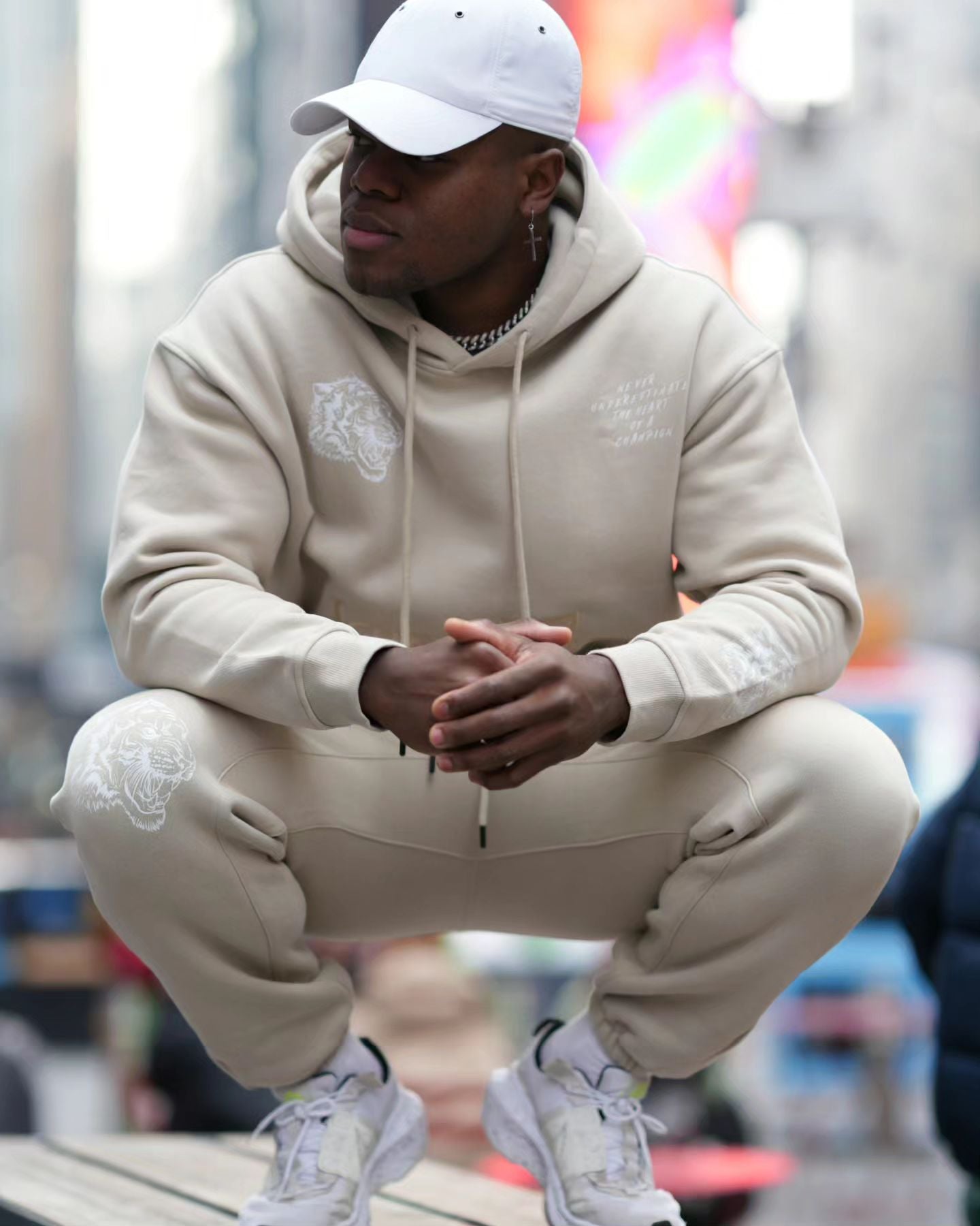Untouchable Beige Hoodie