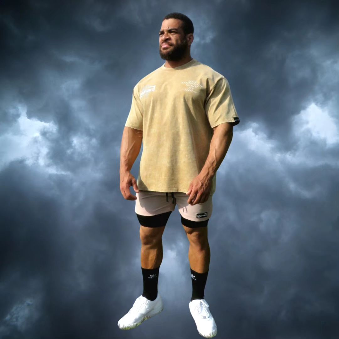 Earthy Washed Beige Tee