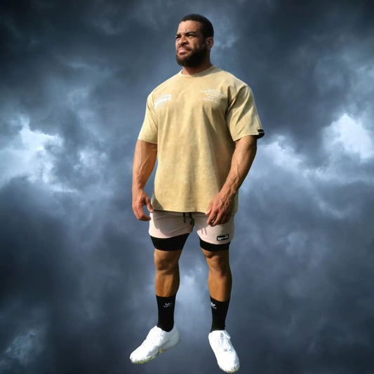 Earthy Washed Beige Tee